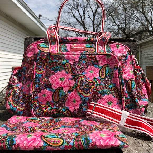 Lou Harvey Pink Marina Diaper Bag! NEW! - Picture 3 of 11